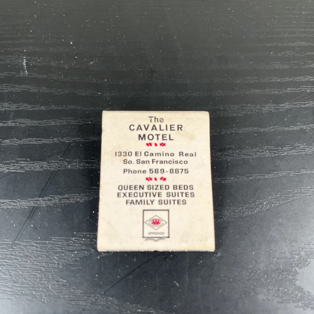 Vintage Matchbook Ephemera‎ Collectible San Francisco California Cavalier Motel